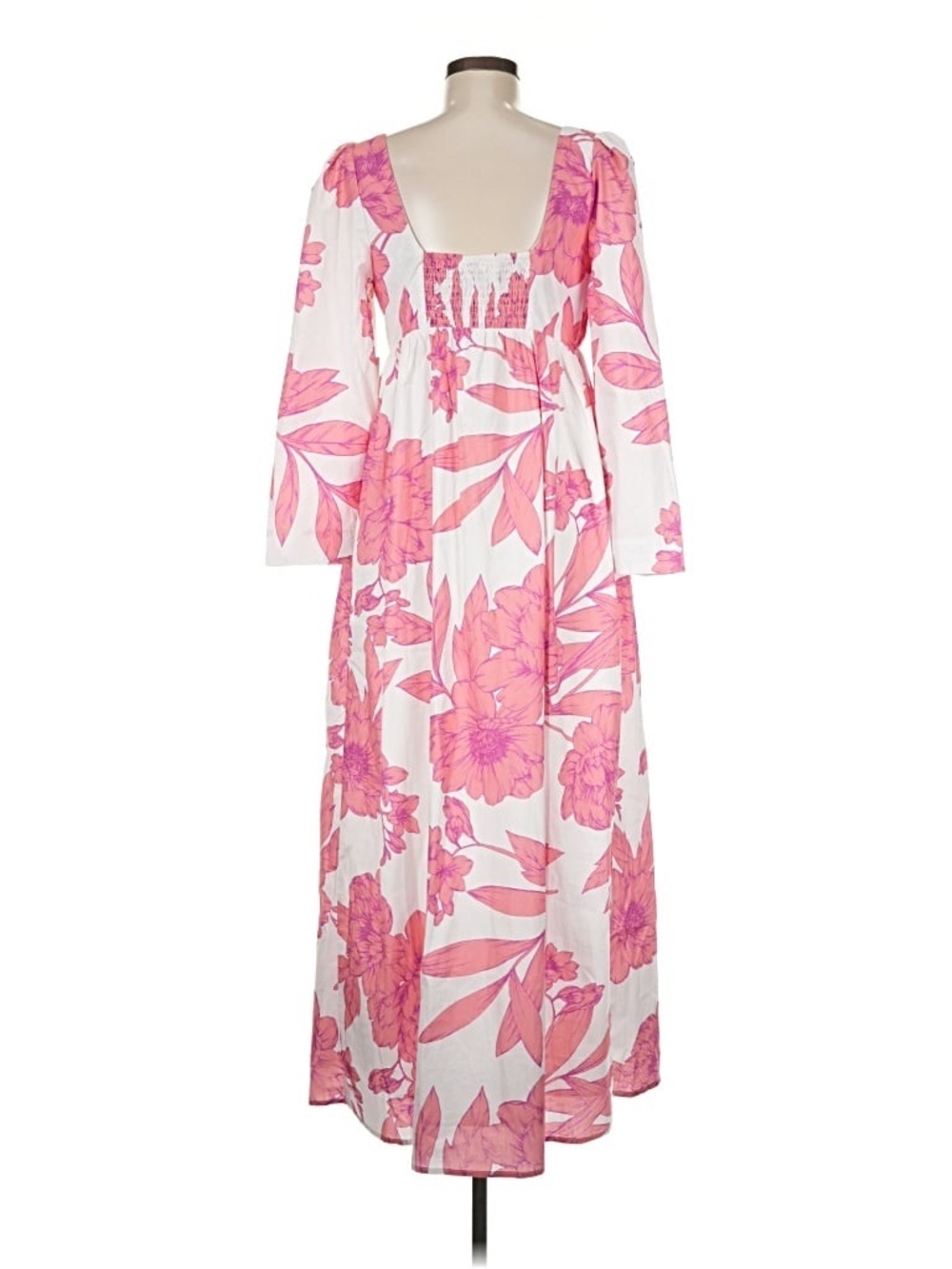 HYACINTH HOUSE Coral Peony Print Carina Maxi Dress SIZE M - Picture 5 of 7